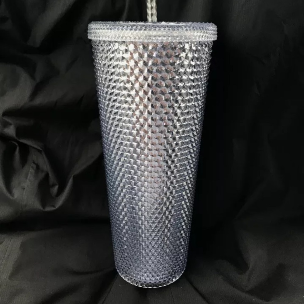 STARBUCKS Venti Bling Platinum silver tumbler cup - Picture 2 of 6